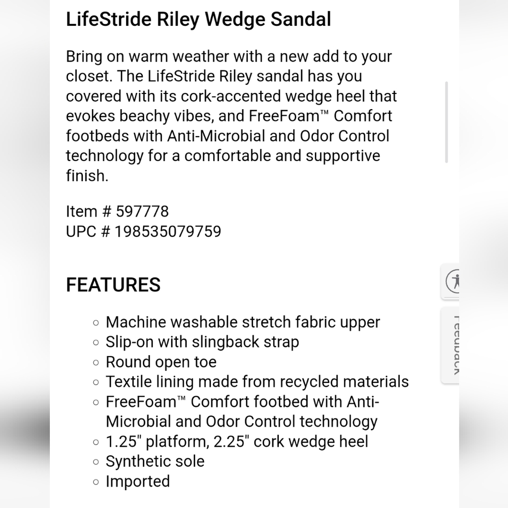Life Stride Red Knot-Detail Espadrille Wedge Sandals - Picture 4 of 7